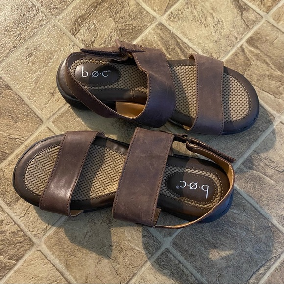 boc‎ Brown Comfort Sandals with Adjustable Straps Womens Size 6 - Picture 8 of 9